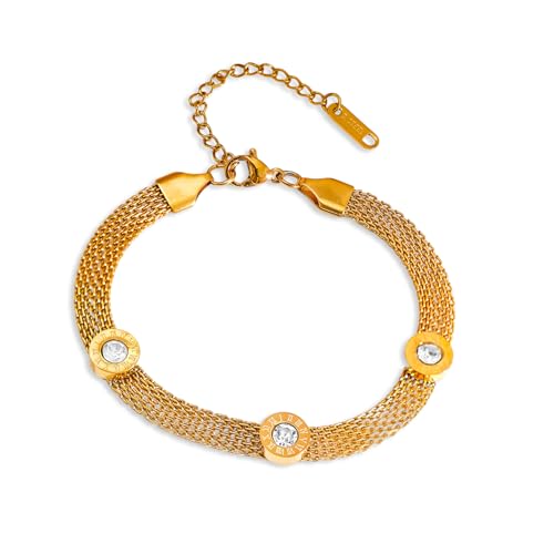Image of Rubans Demi Fine Stainless Steel Bracelet Waterproof Gift for Women & Girls