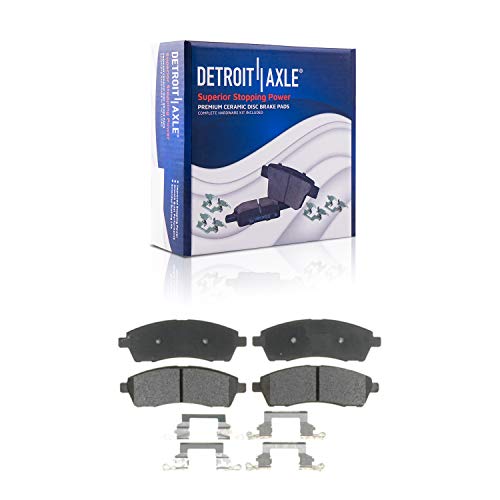 Image of Detroit Axle - Rear Ceramic Pads Right Brake Caliper Replacement for 2000-2004 Ford Excursion F-250 F-350 Super Duty - 3pc Set