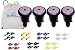 Rain Bird Maxi-Paw 2045ANP Non-Potable Impact Rotor Sprinkler - 4 Pack in a Sack by IrriFix - Includes 7 Different Nozzles for Each Head
