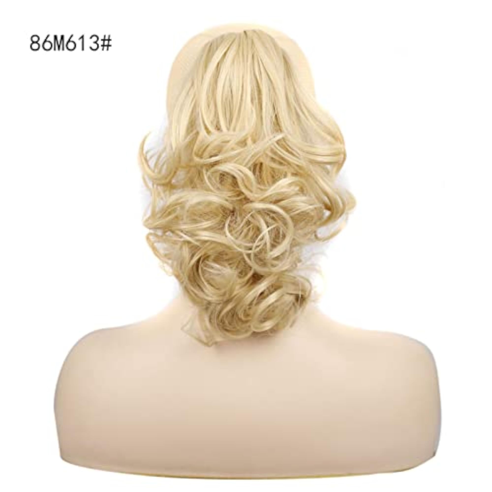 Short Curly Pony Tail Wig with Hair Clip, Women's Accessory