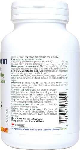 New Roots Herbal Neuro Perform, Citicoline 250 mg, Choline 14 mg, 60 Capsules - Phosphatidylcholine, CDP Choline - Supports Cognitive Function and Brain Health, Ideal Choline Supplement for Pregnancy - Image 3