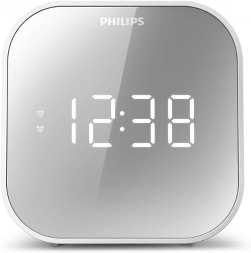 Philips Wake-Up TAR4406/12 Budzik, Biały, 12 x 12 cm