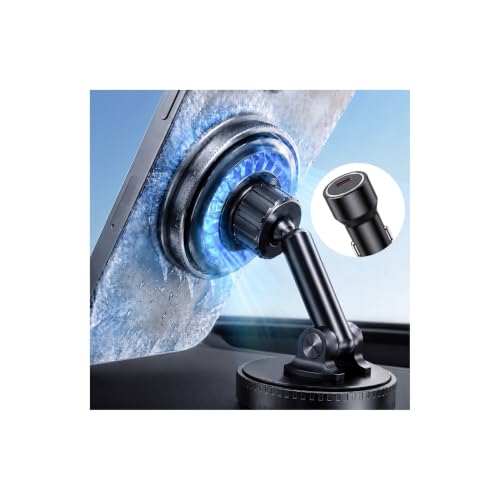 REDBRO Qi2.2 25W Magnetic Wireless Car Phone Mount [Upgraded Cooling Fan Fast Charging Phone Holder],for MagSafe Compatible,Dashboard Phone Mount,Car Accessories‼️missing item‼️