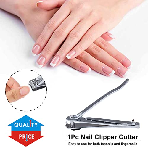 SS INSTRUMENTX Robuster Nagelknipser aus Edelstahl für Damen und Herren (Silber, 1 Stück)