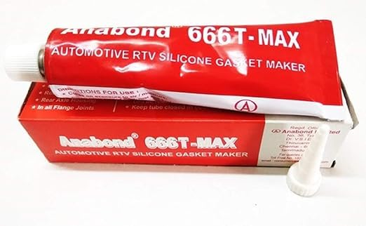 SIPPY Anabond 666T-MAX | Automotive RTV Silicone Gasket Maker | 100g (Pack of 4)
