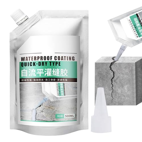 Líquido de llenado de grietas de cemento, pegamento de sellado de grietas de secado rápido, 500 ml de reparación de la pared exterior de la pared, reparación de grietas de concreto de alta calidad, fó