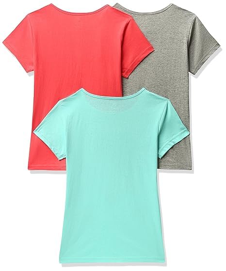 Image of Clotth Theory Girls Super Combed Cotton Regular Fit Round Neck Printed Short Sleeve Tshirt -Combo Pack of 3