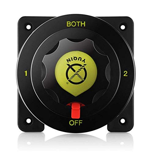 Interruptor selector de batería de 12 V 24 V nominal 300 A 450 A intermitente para barco marino resistente interruptor de desconexión de batería para barcos