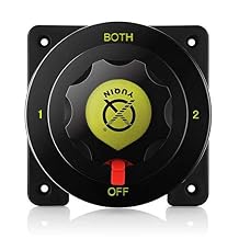 12V 24V Battery Selector Switch Rated 300A 450A Intermittent Marine Boat Heavy Duty Battery Disconnect Switch for Boats
