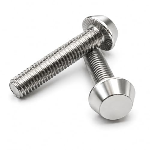Image of By inchVP INDUSTRIES inch (Pcs-15) M6x25 mm Anti Theft Security Bolts Stainless Steel | Tamper Proof Bolt for Machines, Panels & Equipment | Heavy Duty Rust Proof Fastener