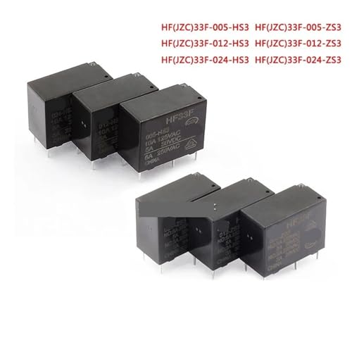 Relais HF33F 12V 5A à 4 broches pour commutation de puissance