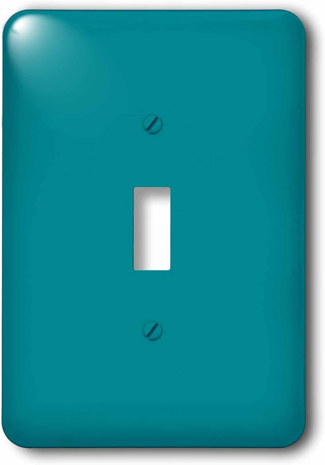 3dRose lsp_159850_1 Plain Teal Blue Simple Modern Contemporary Solid One Single Color Turquoise Blue-Green Single Toggle Switch