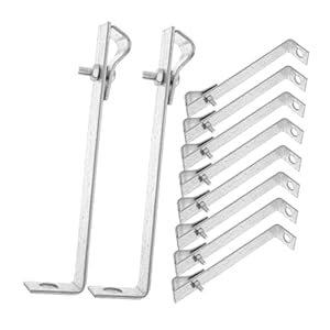 Luxshiny 10 Stück Erdungsklemmen für Solarmodule