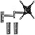 Mount-It! Locking RV TV Mount with Dual Wall Plates & Quick Release | Full Motion Rust-Resistant Aluminum Arm for Indoor & Outdoor Use in Camper, Trailer, RV | 13-42 Inch Screens, VESA 200 Compatible