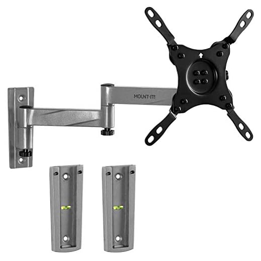 Mount-It! RV TV Mount, Lockable Full Motion TV Wall Mount Designed Specifically for RV or Mobile Home Use Single Arm Tilting and Swiveling 42 Inches Max, 33 Lb Load Capacity, up to VESA 200 Compatible
