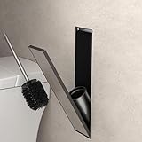 Toilettenbürstenhalter Für Die Wandmontage, Versteckte Toilettenbürste, Duschnische Aus Edelstahl, Mit Elastischem Verschluss, Platzsparend, Für Die Badrenovierung In Hotels
