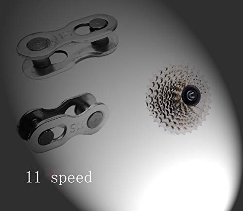 Hyamass 4 Pairs Bicycle Missing Link 11 Speed Chain Reusable Steel Bike Chain Link（Silver） - Thumbnail 6