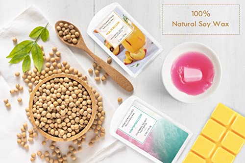 La Bellefée Wax Melts Wax Cubes, Scented Wax Melts, Candle Wax Melts For Warmer, Lemon Soda, Vanilla Ice-Cream, Chocolate, Marshmallow, Baby Powder, Rosemary Black Currant, Fruit #TOP3