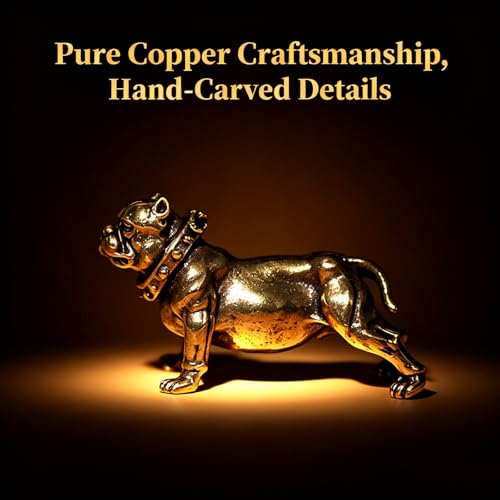 Estatua miniatura de Bulldog Francés en bronce macizo vintage miniatura 4