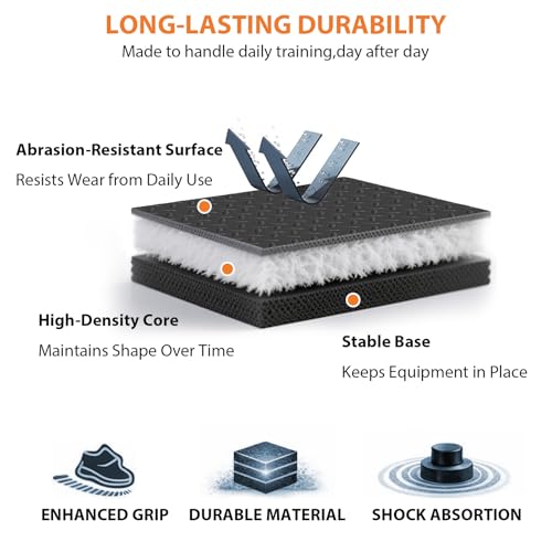 Tapis de course antidérapant 6mm et tapis de marche grand format pour protection sol moquette - 4