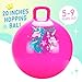 U&C Planet Hopper Ball 20 inches Bouncy Ball with Handle for Kids Age 5 6 7 8 9, Sit on Bounce Jumping Hopping Toy with Pump, Great Toddler Girls Toys for Birthday Gifts, Pink Unicorn