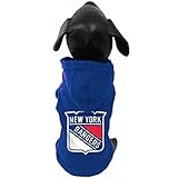 All Star Dogs NHL New York Rangers Hunde-Shirt, Baumwolle, mit Kapuze, Größe XXL, Königsblau