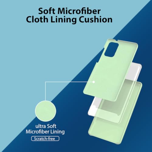 Image of LIRAMARK Liquid Silicone Soft Back Cover Case for Samsung Galaxy S20 Plus / S20 Plus 5G (Mint Green)