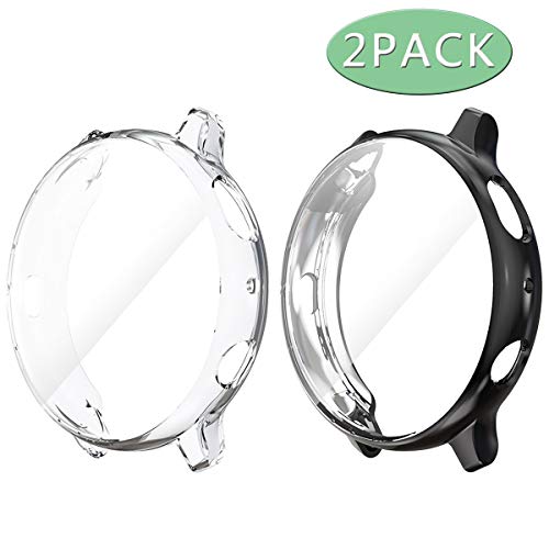 Haojavo 2 Pack Screen Protector Case for Samsung Galaxy Watch Active 2 44mm