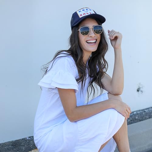 Image of Friday Feelin' Trucker Hat Women Men Baseball Caps Gift Women's USA Trucker Hats Caps Baseball Hats All Occasions - One Size