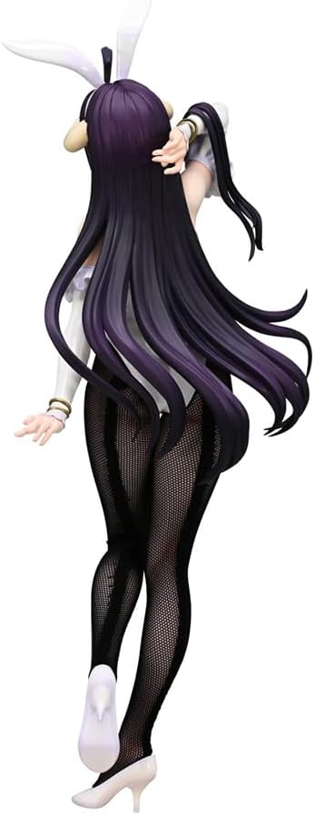 Anime Figure Albedo Bunny Girl Standing Pose Action Figure Anime Model Desktop Decoration Statue for Collection Gifts 11.8 Inch