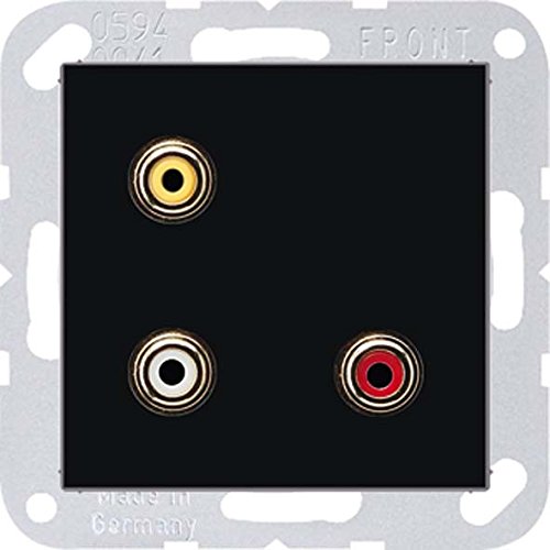 Platine Jung MAA1031SW design noir A500 la finition parfaite pour salon