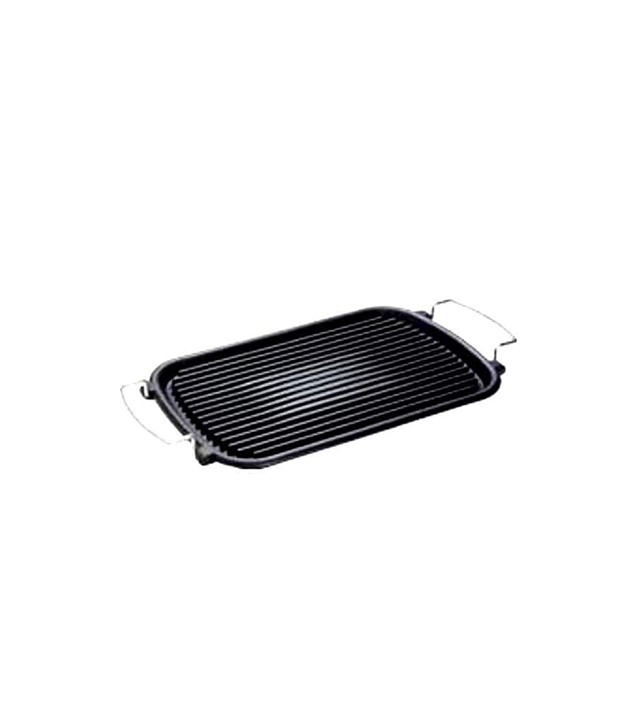 ILSA - Cast Iron Grill Pan 37x24 Enamelled Cast Iron Ribbed Surface