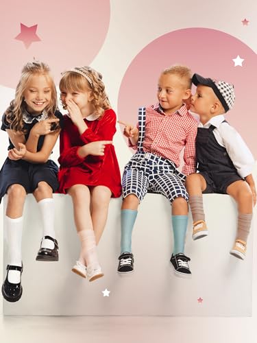 6 Pairs Girls Slouch Boots Socks Girls Scrunch Stacked Socks for Kids4