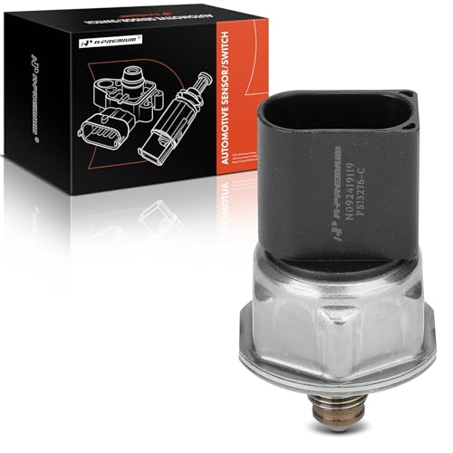 A-Premium Fuel Injection Pressure Sensor [3 Pins] Compatible with BMW 335i, 335i xDrive, 335xi, X5, 535i, 535i xDrive, 535xi, 550i, 550i GT, 550i GT xDrive, 550i xDrive, 740i, 740Li, 750i, 760Li, X6