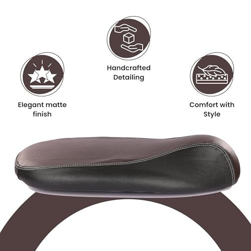Image of Favourite Auto Accessories Dual Colored Seat Cover With Pro Leather Finish for Ola S1 Models (Brown & Black)