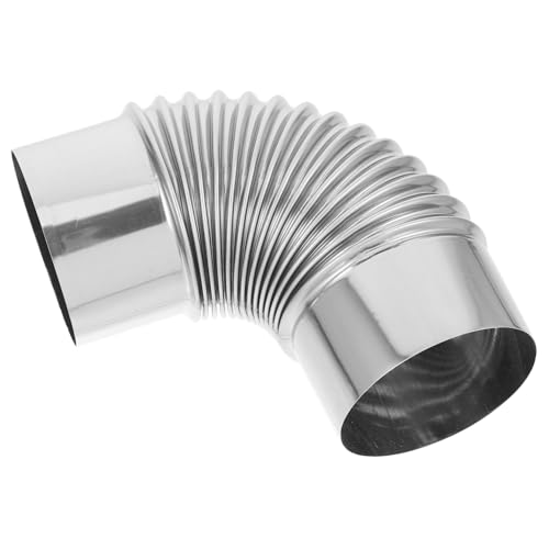 TOYANDONA 90degré Tuyau De Poêle Mural Acier Inoxydable Conduit De Cheminée Pour Évacuation Des Fumées Coude à Degrés Pour Poêle à Bois