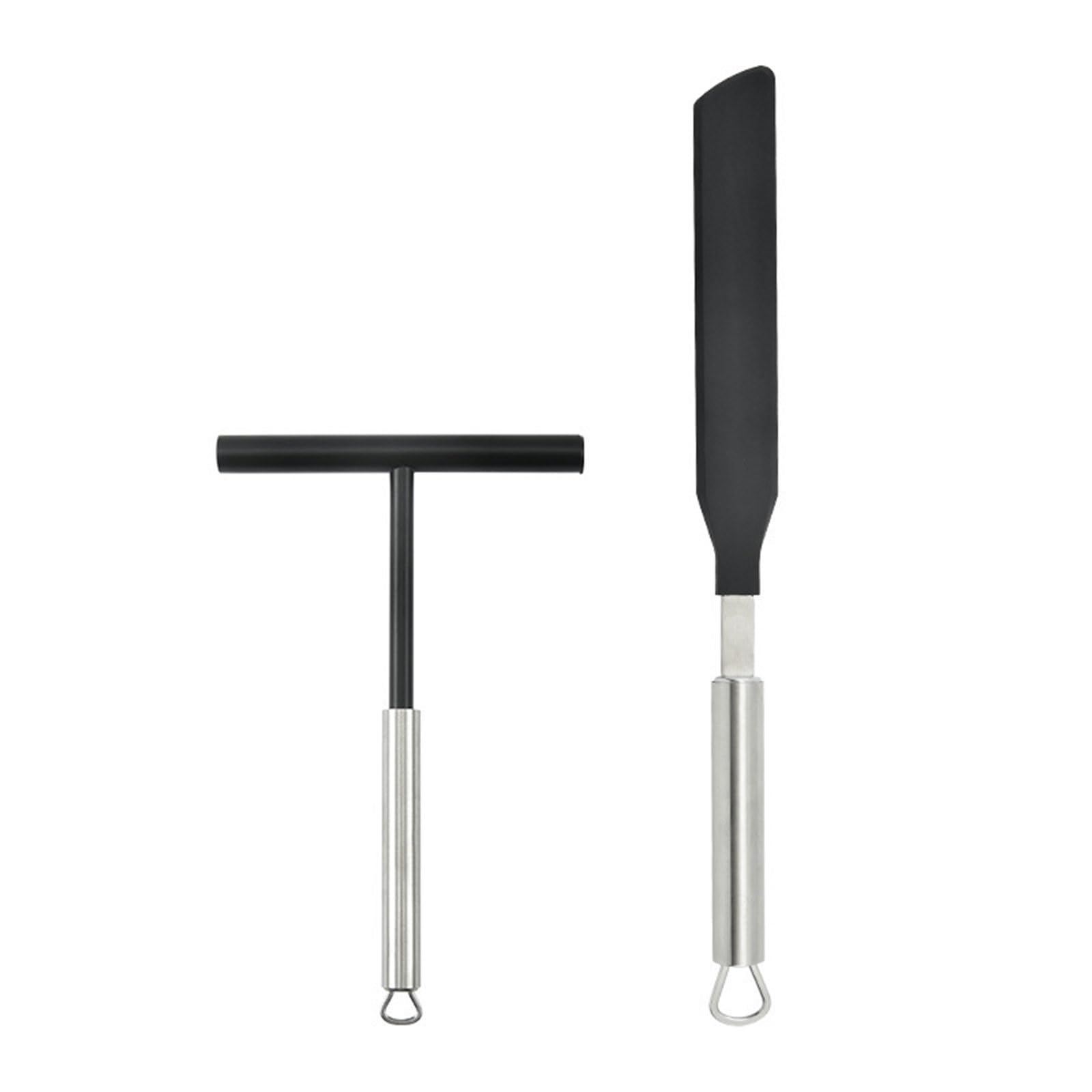 Tsophreniq Professional Grade Crepes Distributor and Spatula Set Stainless Steel Dough Distributor Spreader for Cooking Spreader