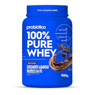 Probiótica 100% Pure Whey Nova Fórmula - 900G Chocolate -