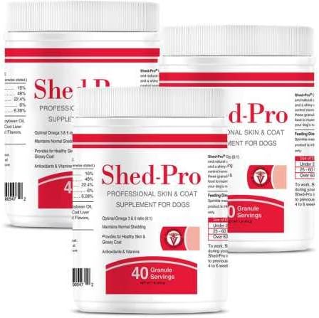 3PACK ShedPro Granules for Dogs (120 Servings)