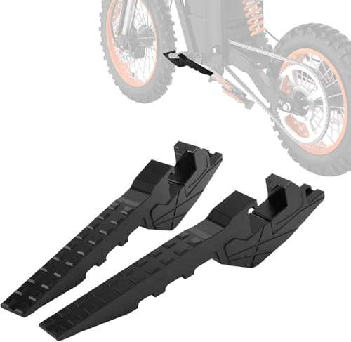 Image of Dirt Bike Universal Passenger Foot Pegs CNC for Surron LBX Talaria Eride Pro SS 2.0 3.0 Tuttio Soleil 01, Rear Footpegs Rest Pedal for Talaria Sting MX3 R MX4 MX5 X3 XXX E-Ride Pro SR S Black