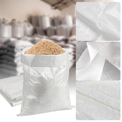 Maqihan LX-WH SANDBAGS 18 Empty Sand Bags - 8Pcs Woven Polypropylene Heavy Duty Tear Resistant Sandbags thumb #5
