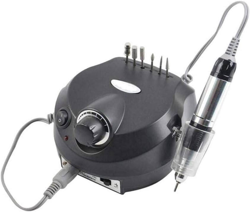 Lima per Unghie Elettrica Professionale 35000 Giri/min Kit per Manicure E Pedicure Trapano per Lima per Unghie Elettrico per La Polimerizzazione dello Smalto in Gel Strumenti per Manicu, Black