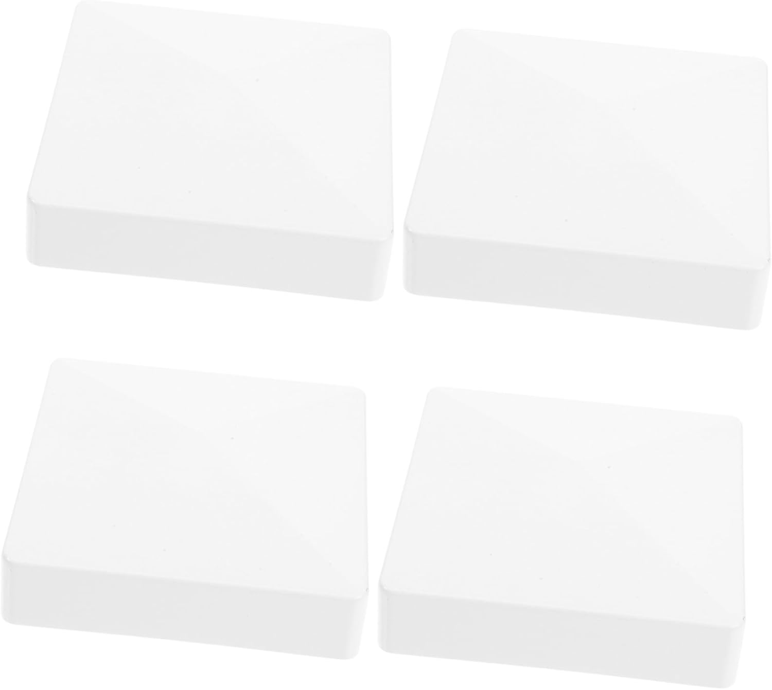 DOITOOL 16pcs Weatherproof Fence Post Caps Easy Install Protective Covers for Outdoor Decks Stylish Flat Cap Towers for Wood Posts Vinyl Toppers