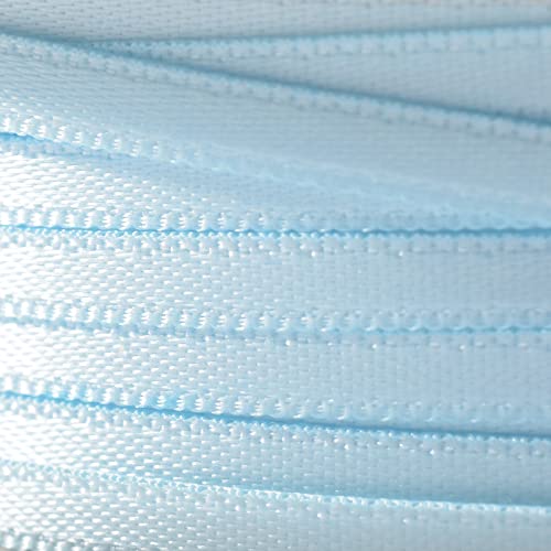 Vaessen Creative Satin Ribbon, Light Blue, 3mm x 100m Double-Sided Shine for Card Making Scrapbooks - Image 3