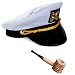 Tigerdoe Yacht Captain Hat with Corn Cob Pipe Captain & Sailor Costume