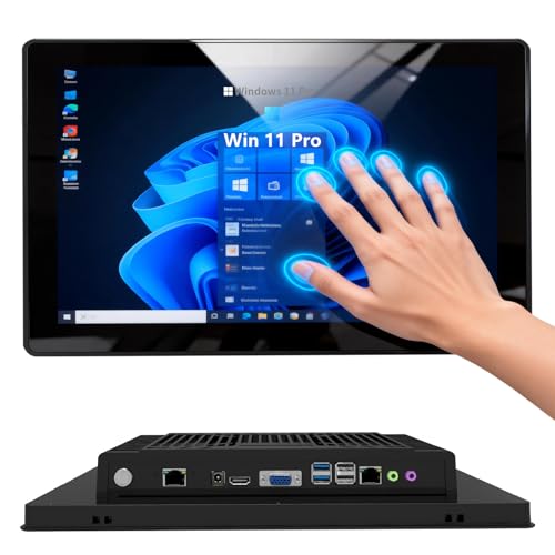 Image of 12.1 inch Embedded-Industrial-Panel-PC, Win11 Pro 10 Point Capacitive Industrial-Touch-Screen-Panel-Computer PC, Core i5-7200U / 8GB-DDR4 RAM 256GB SSD, 1920 * 1080 IPS