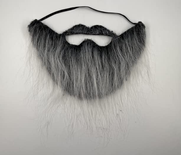 Veewon Gray Black Party Fake Beards Funny False Beard Mustache Masquerade Party Decoration Favors