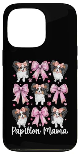 Papillon Mama Dog Mom ��̓� �R�P�b�g ���{�� �s���N �X�}�z�P�[�X iPhone 13 Pro �p