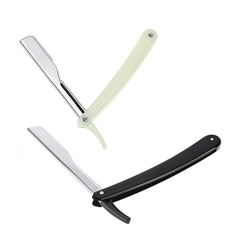 Miniatura 9 de 4 unids de filo recto maquinilla de afeitar cuerpo para hombres afeitadora de cara para hombres maquina de afeitar barbero barba afeitadora