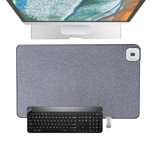 Alfombrilla de escritorio cálida | Calentador de manos de escritorio con temperatura ajustable - Almohadilla calentadora de manos con almohadilla calefactable, vade escritorio con pantalla digital